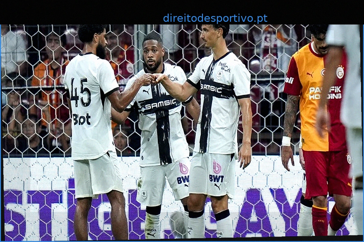 Galatasaray 3-3 Rennes: Destaque para Lepaul com hat-trick em jogo convincente