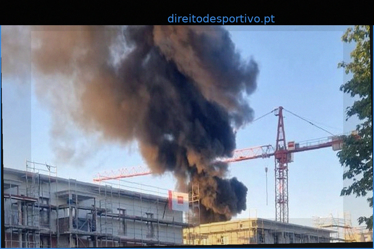 Incêndio em Telhado Plano em Stuttgart: Coluna de Fumaça e Consequências Abrangentes