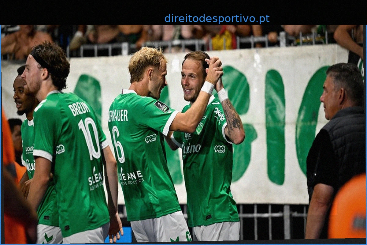 Ligue 2: Saint-Étienne líder, Nantes tropeça, Dunkerque e Rodez bem encaminhados