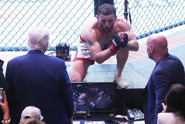 Preview Reação a Donald Trump no UFC 316 e Gesto de Merab Dvalishvili
