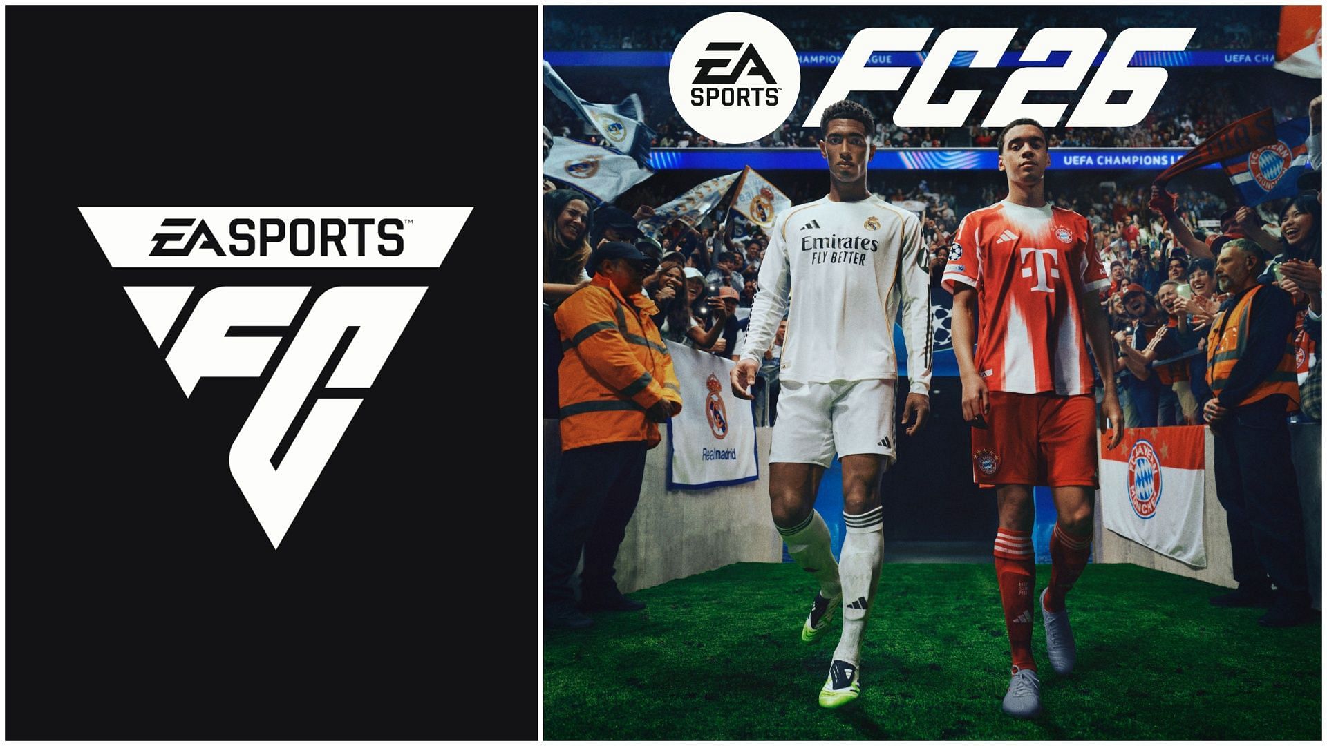 Preview Jude Bellingham e Jamal Musiala Estrelam a Capa do EA FC 26